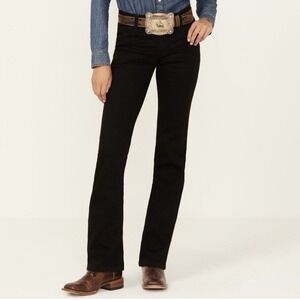 Wrangler Willow Ultimate Riding Jean 30/9 X 36 Women's Black Denim NWT